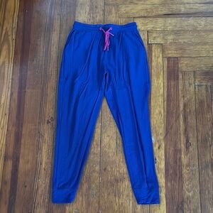 Terez Navy Jogger Pants with Pink Accents